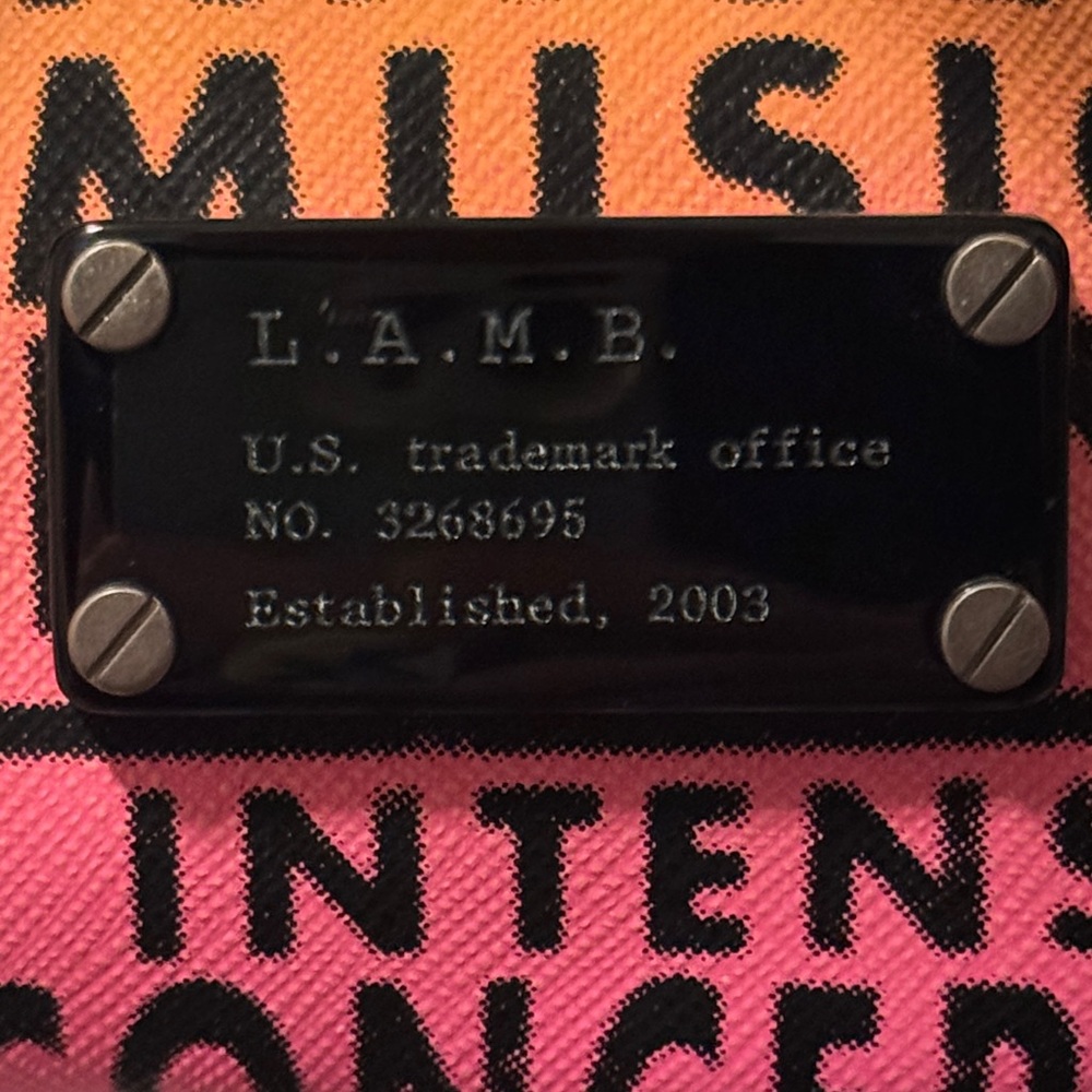 L.A.M.B. Yellow and Pink Graphic Satchel - Picture 3 of 12